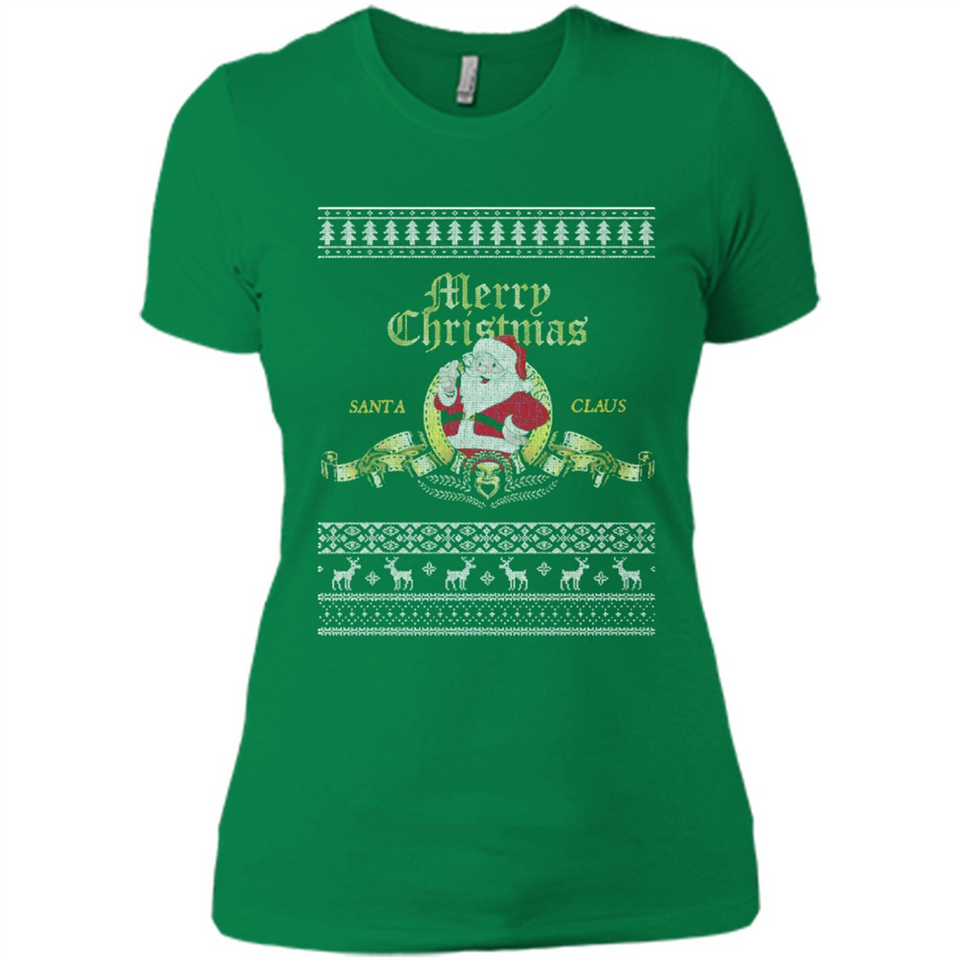 Christmas Santa Goldwyn Mayer Logo - Ladies' Boyfriend T-Shirt