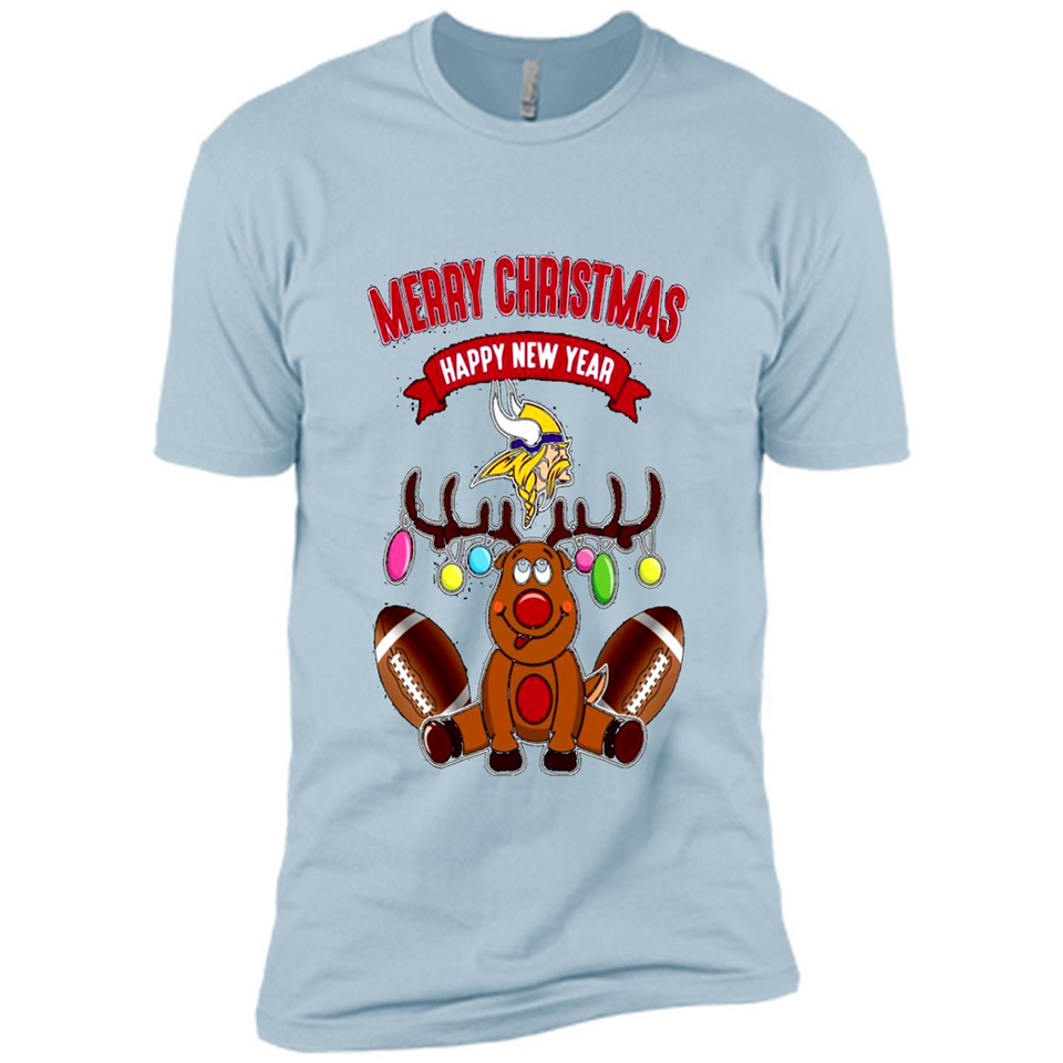 Minnesota Vikings NFL Reindeer Funny Merry Christmas And Happy New Year