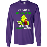 The Grinch - All I Need Is Coffee & My Dog It Is Too Peopley Outside