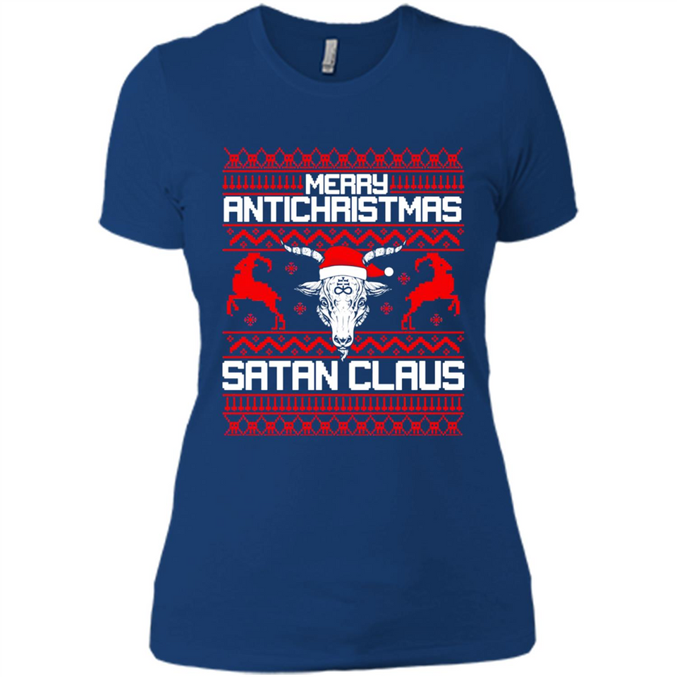 Merry Antichristmas Satan Claus - Ladies' Boyfriend T-Shirt