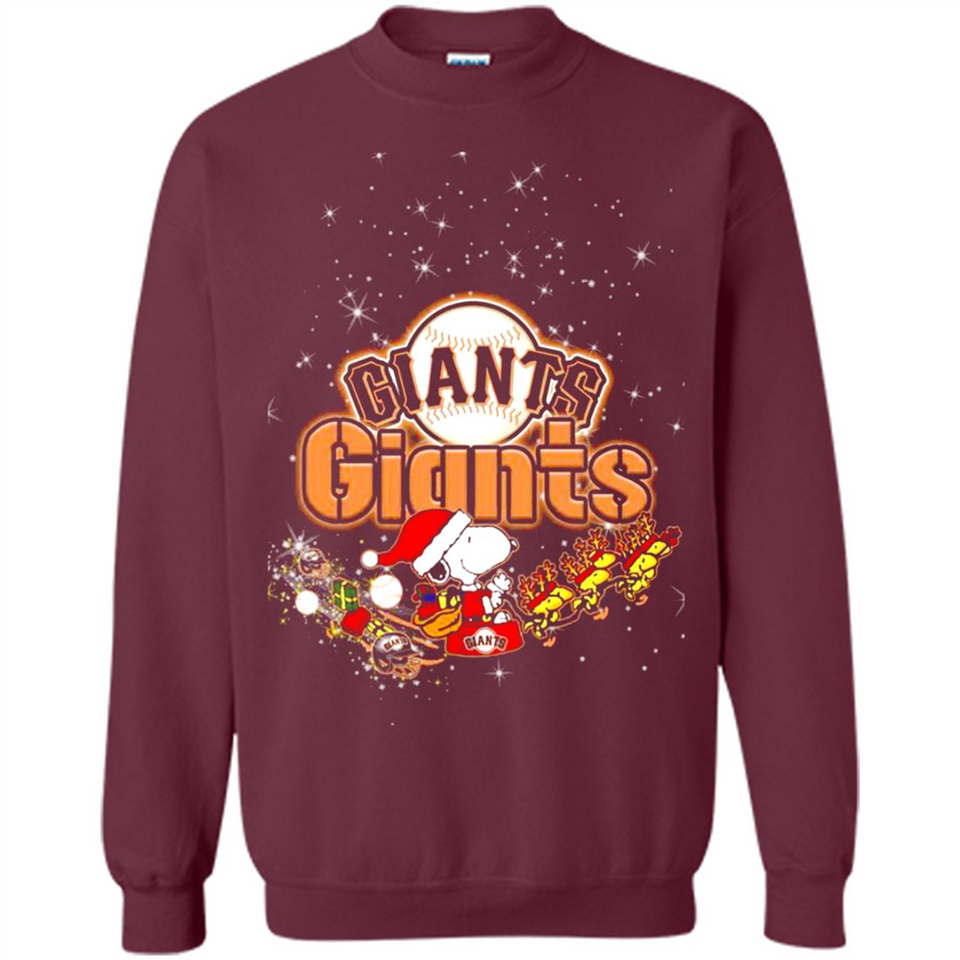Snoopy Christmas San Francisco Giants - Sweatshirt