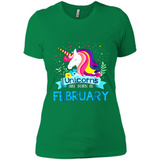 Unicorns are born in February Birthday Rainbow Gift Custom Ultra Cotton