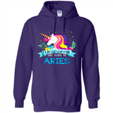 Unicorns are born in Aries Birthday Rainbow Gift Custom Ultra Cotton
