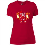 Dabbing Santa - Funny Santa Claus Christmas Dab - Ladies' Boyfriend T-Shirt