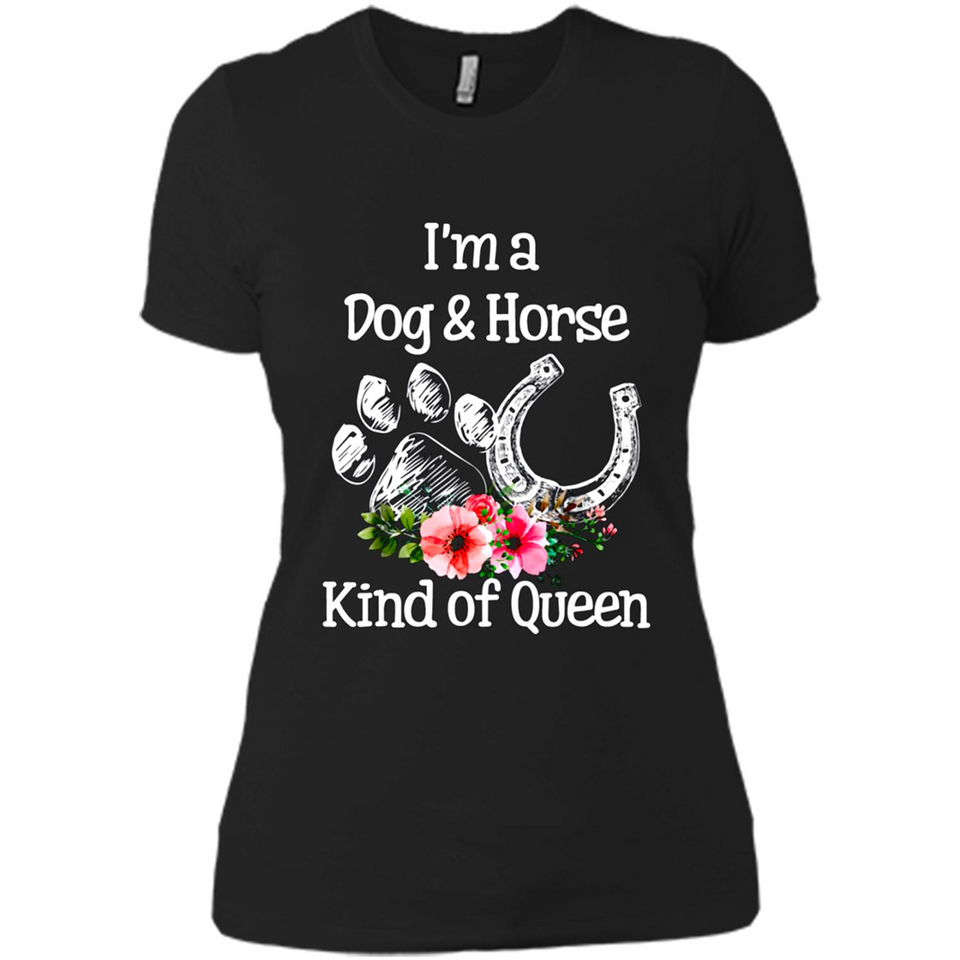 I'm A Dog & Horse Shirt Animal Lover Gift