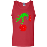 Christmas The Grinch Hand Holding Apple Ornament sweater - Tank Top