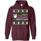Merry Christmas You Filthy Whovian ugly sweater PINGPONG