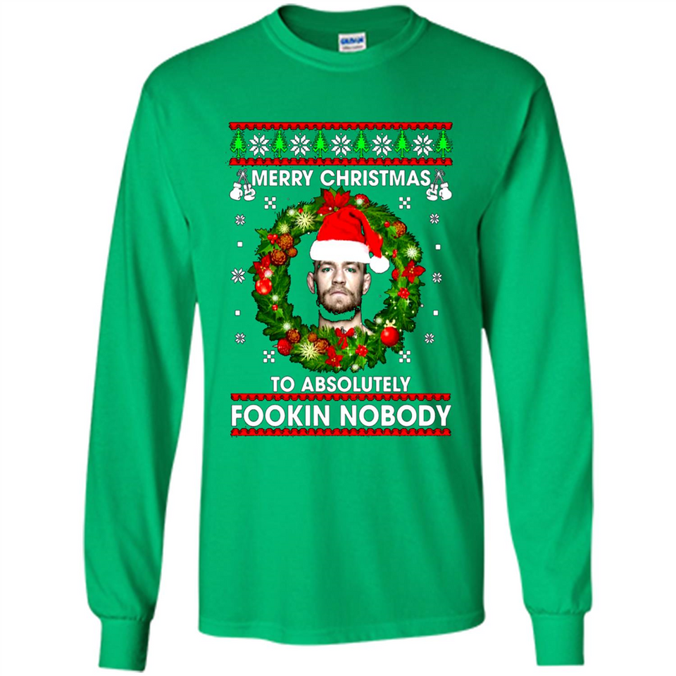 Merry Fookin Christmas Conor Mcgregor sweater PINGPONG