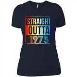 Retro Straight Outta 1975 43 Years Old - Ladies' Boyfriend T-Shirt
