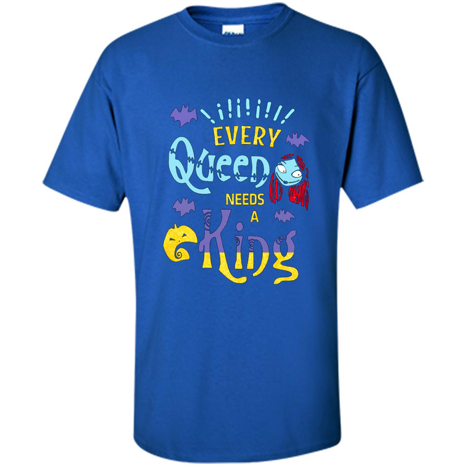 Nightmare Before Christmas Shirt - Sally Glitter Shirt - Every Queen needs a King PINGPONG