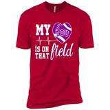 TCU Horned Frogs Football My Heart is on that Field - Premium Short Sleeve T-Shirt