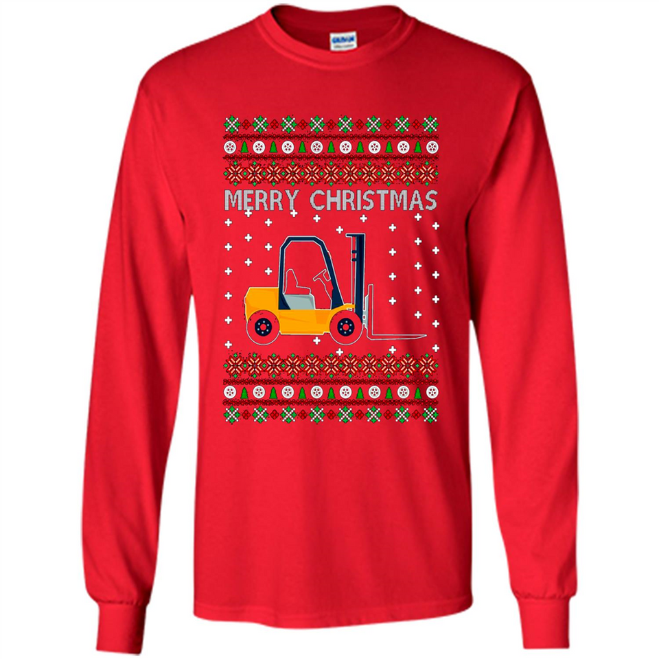 Merry Christmas Forklift ugly sweatshirt PINGPONG