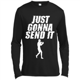 Just Gonna Send It Boxing Boxer Fighter Kick Fighting - Canvas Long Sleeve T-Shirt