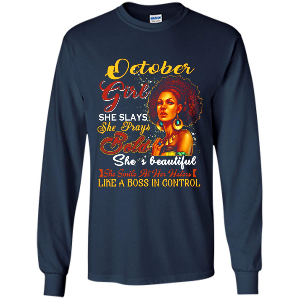 October Girl She Slays She Prays Beautiful Birthday PINGPONG