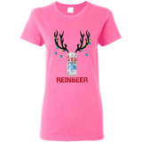 Coors Light Reinbeer Funny Beer Reindeer Christmas Sweatshirt - Ladies Short-Sleeve