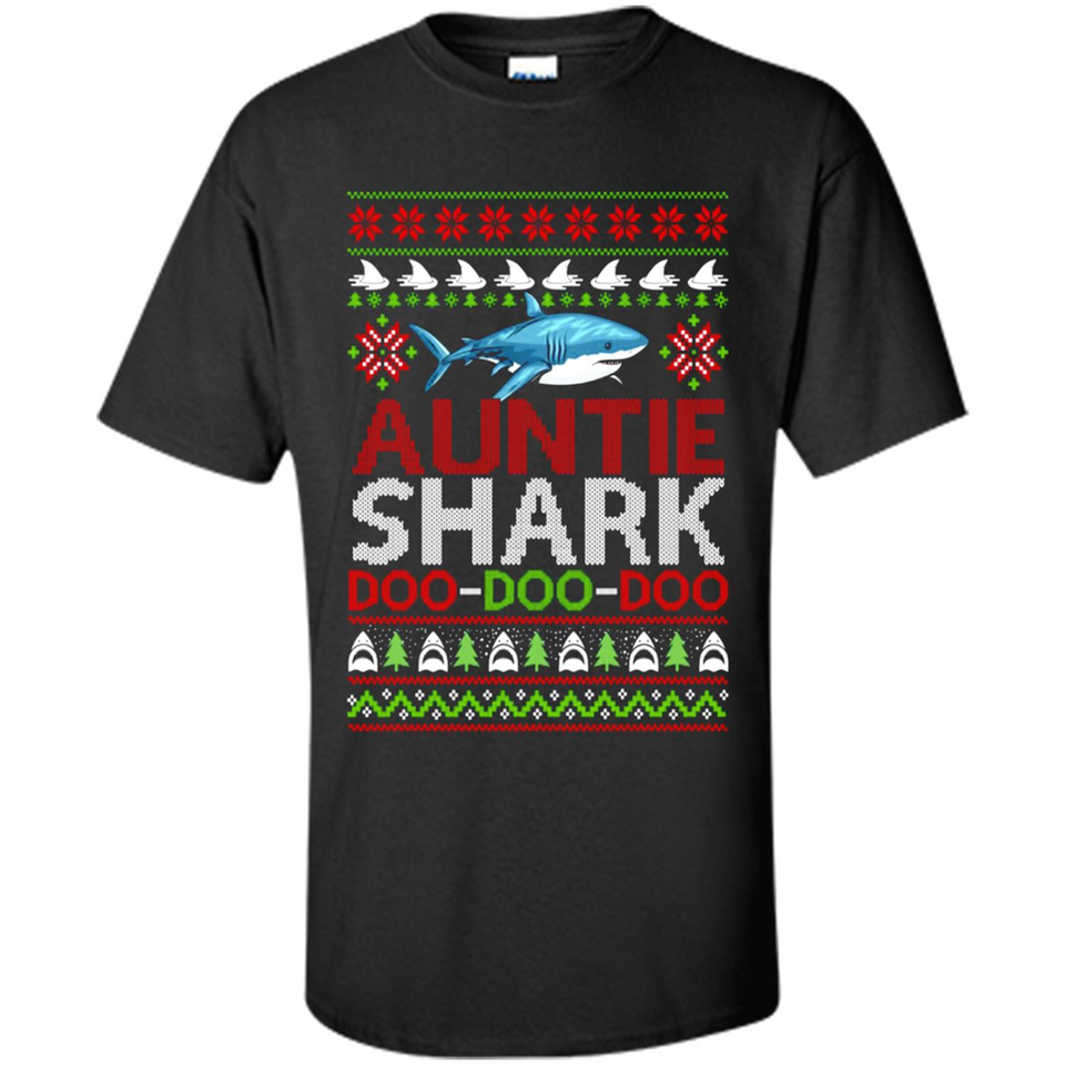 Auntie shark Doo Doo Doo Christmas - Shirt