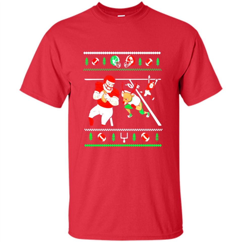 Santa vs Deer Football Ugly Christmas PINGPONG