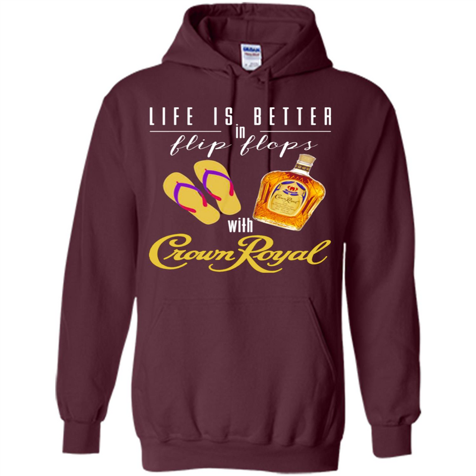 LIFE IS BETTER IN FLIP FLOPS WITH CROWN ROYAL
