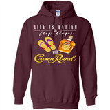 LIFE IS BETTER IN FLIP FLOPS WITH CROWN ROYAL