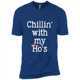 Chillin With My Ho's Funny - Premium Short Sleeve T-Shirt