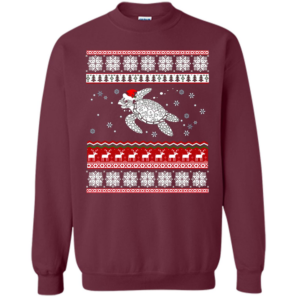 Sea Turtle Ugly Christmas T-Shirt - Sweatshirt