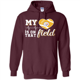 Pittsburgh Steelers Football My Heart is on that Field - Hoodie