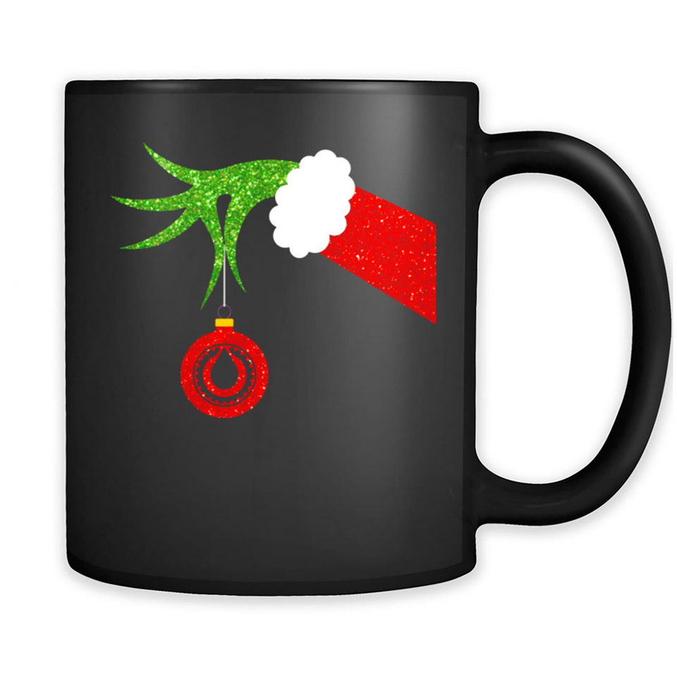 Funny Grinch Hand Holding Oiler Ornament Christmas PING PONG