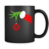 Funny Grinch Hand Holding Oiler Ornament Christmas PING PONG