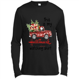 Snoopy This Is My Hallmark Christmas Movies Watching T-Shirt - Canvas Long Sleeve T-Shirt