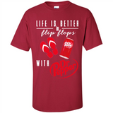 LIFE IS BETTER IN FLIP FLOPS WITH DR PEPPER