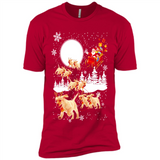 Christmas Santa Golden Retriever Sleigh For Labrador Retriever