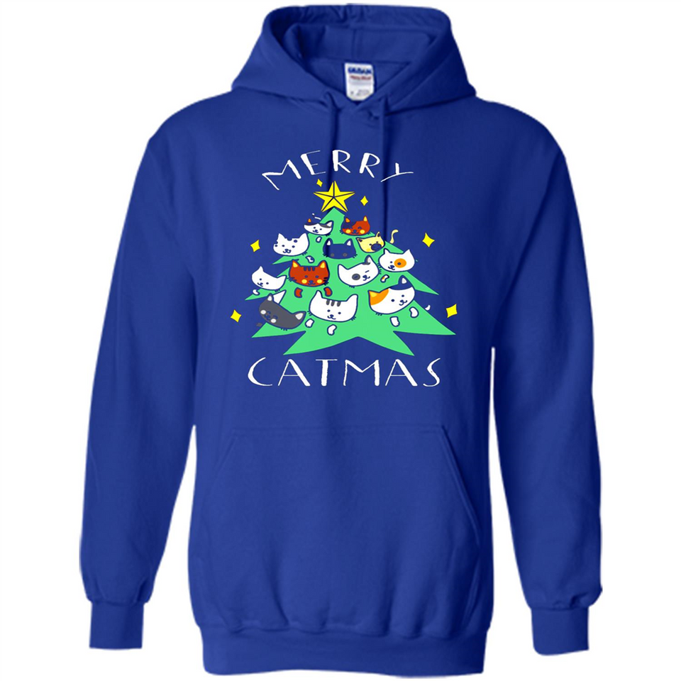 Merry Catmas Funny Cool Christmas Mug PINGPONG - Hoodie