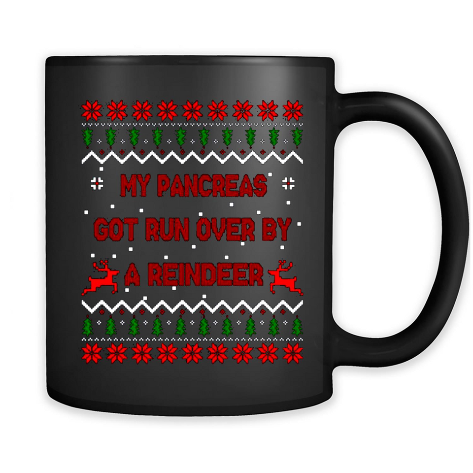 My Pancreas Got Run Over By A Reindeer Diabetes Christmas sweater PINGPONG