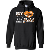 Oklahoma State Cowboys Football My Heart is on that Field - Hoodie