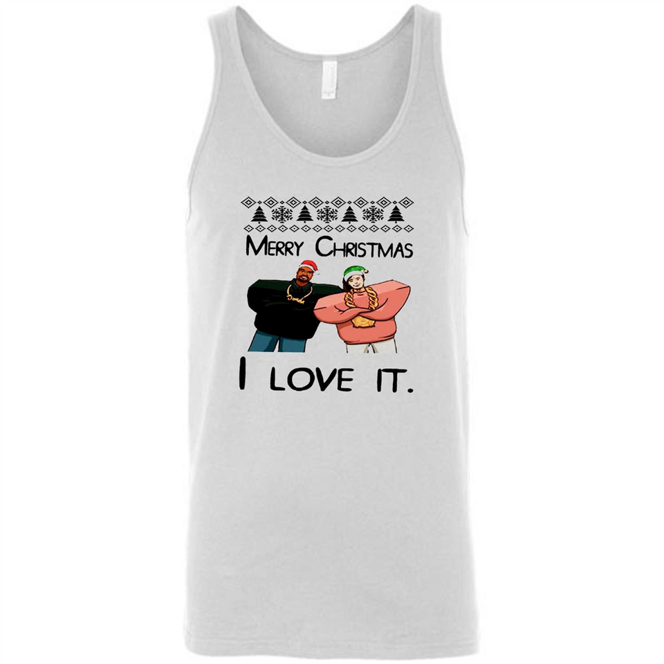 Drake Merry Christmas I love it sweatshirt PINGPONG - Canvas Unisex Tank