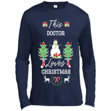 This Doctor Loves Christmas Tree Shirt with Snowman