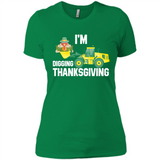 I'm Digging Thanksgiving Cute Turkey Tractor