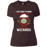 I Just Want To Drink Hot Chocolate & Watch Washington Wizards Ugly Christmas Sweater PINGPONG