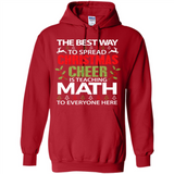 Math Teacher Christmas Shirt Christmas Cheer - Hoodie