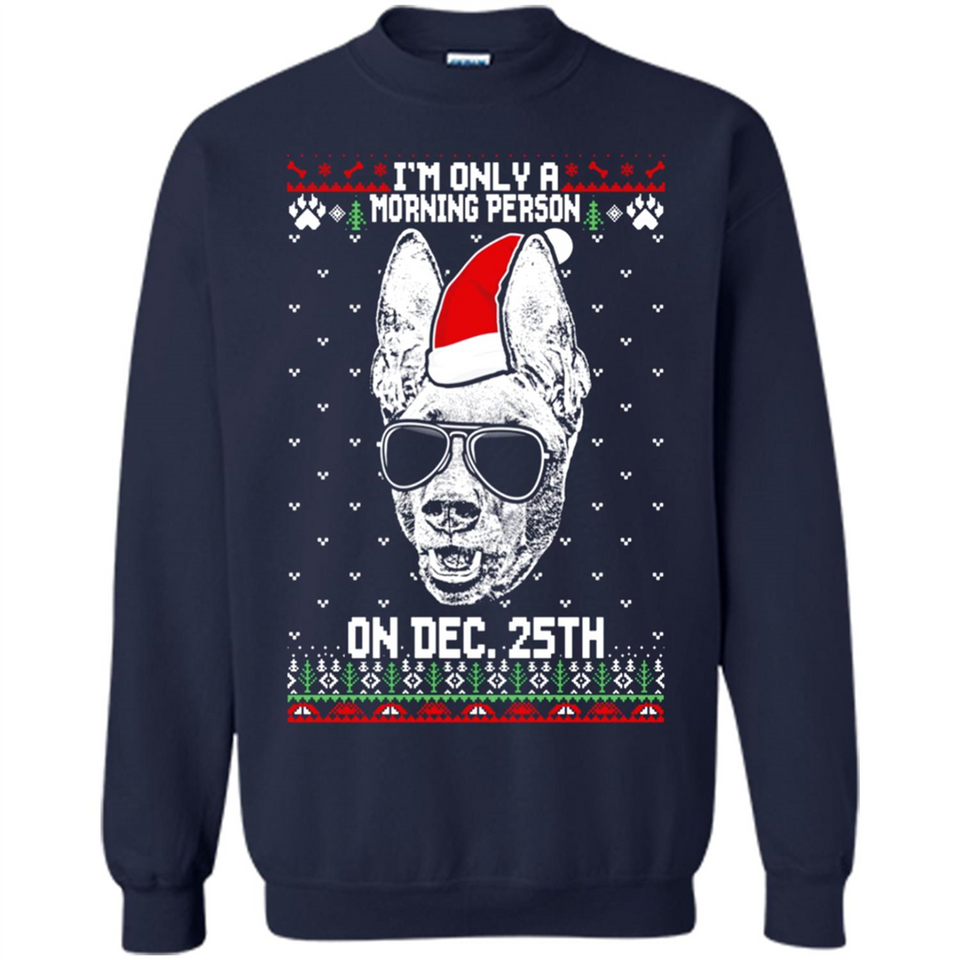 Morning Person Pharaoh Hound Funny Xmas - Sweatshirt