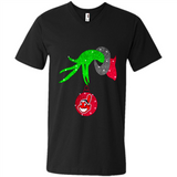 GRINCH HAND HOLDING CLEVELAND INDIANS GLITTER CHRISTMAS PINGPONG