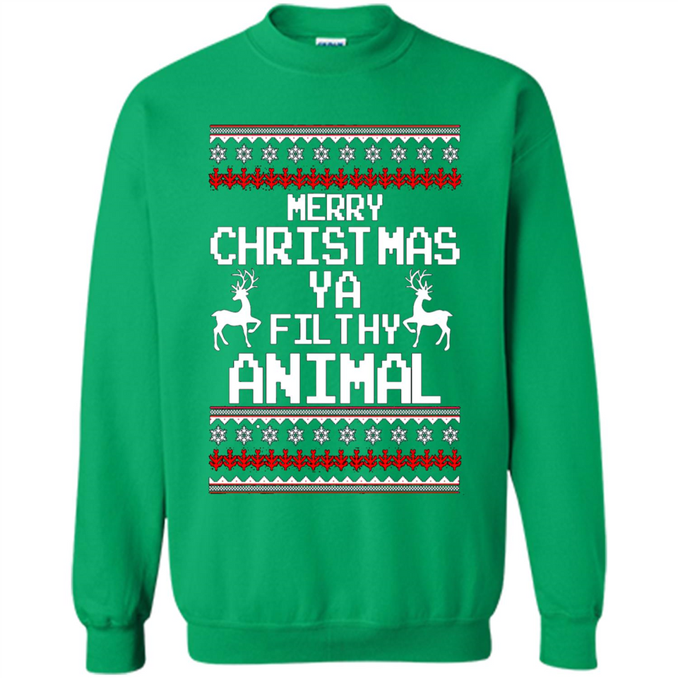 Merry Christmas ya filthy animal ulgy sweater PINGPONG
