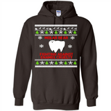 Molar bear fighting against enamel cruelty Christmas - Hoodie