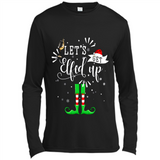 Let's Get Elfed Up Funny Drinking Wine Christmas Elf PINGPONG