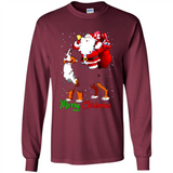 Merry Christmas Santa Claus With Big Dog sweater PINGPONG