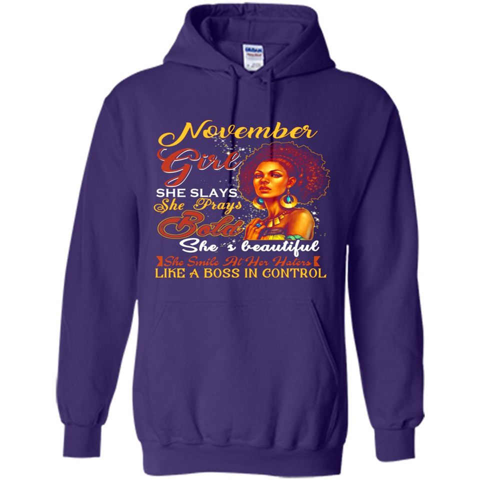 November Girl She Slays She Prays Beautiful Birthday PINGPONG