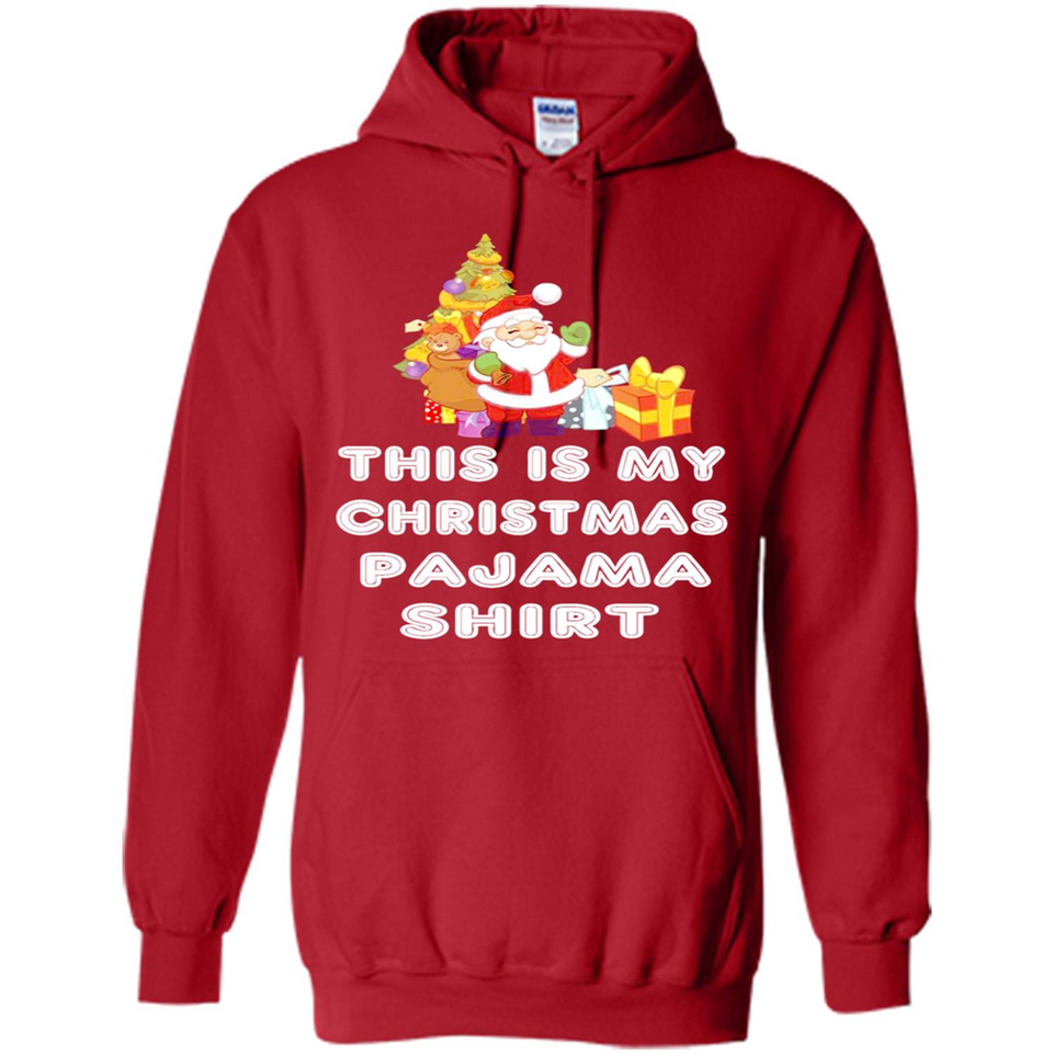 This is My Christmas Pajama Shirt - Santa Bear Tree Gift Tee