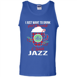 I Just Want To Drink Hot Chocolate & Watch Utah Jazz Ugly Christmas Sweater PINGPONG