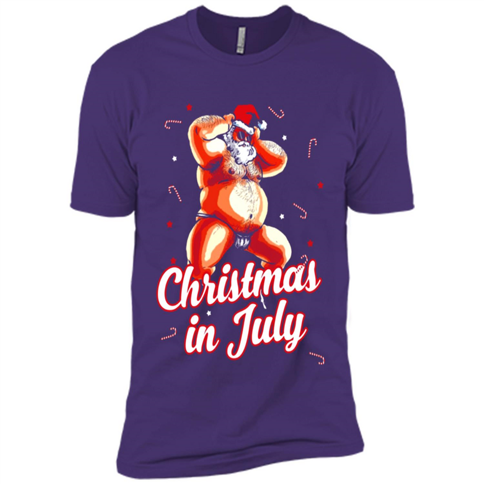 Christmas In July - Funny Dancing Santa - Premium Short Sleeve T-Shirt