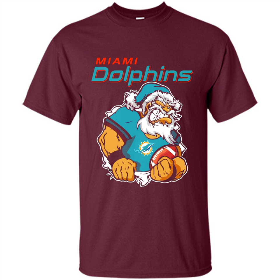 Grumpy Santa Claus Miami Dolphins Football Team PINGPONG